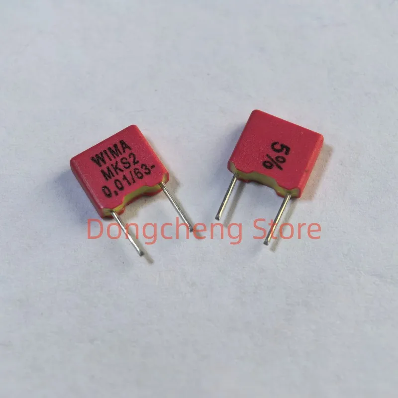 

10PCS/30PCS/50PCS 100％ New Original Germany WIMA Capacitor 63V 103 0.01UF 63V 10nF 103J 5% MKS2 Pitch 5mm Film Capacitor