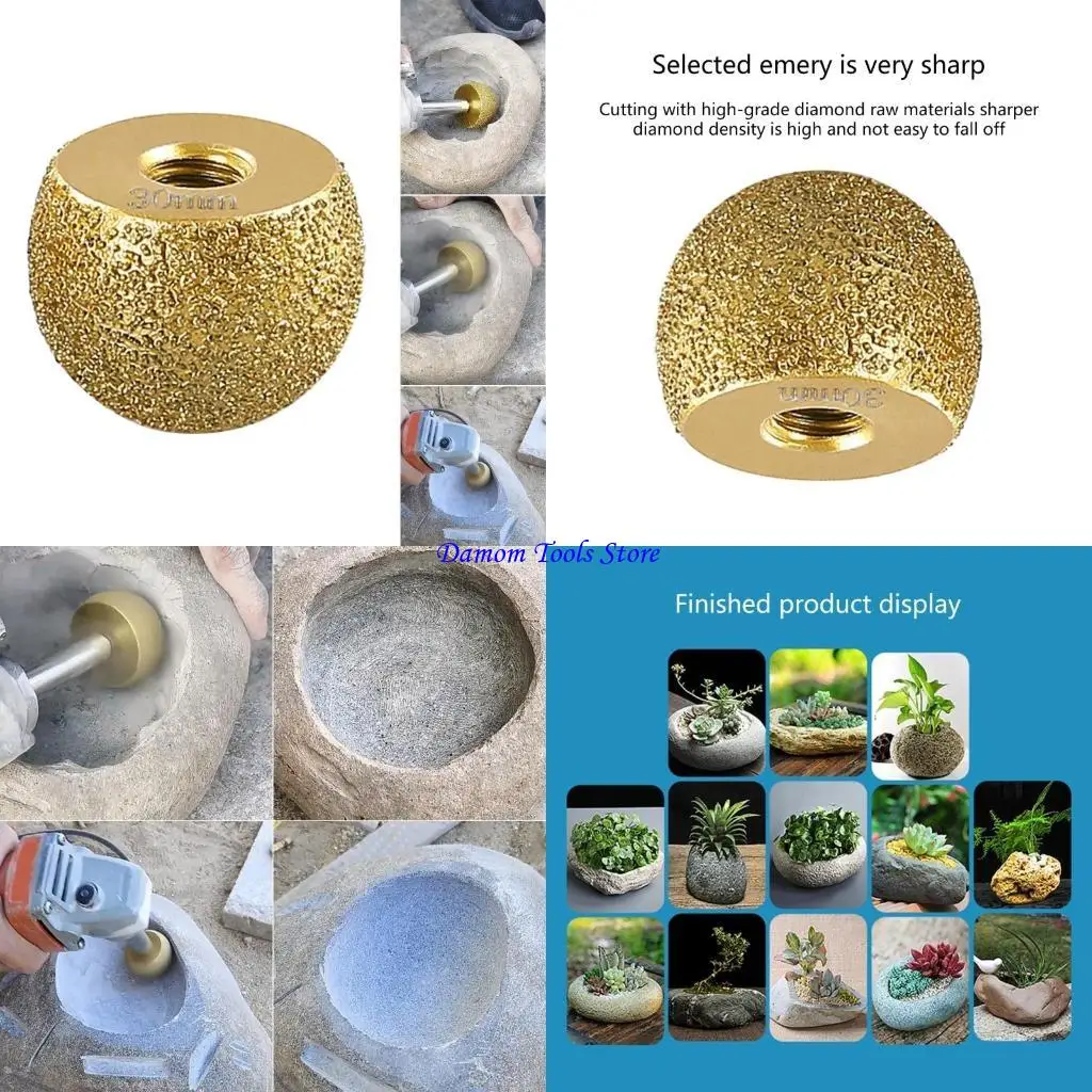 

57BE POTS Сделать инструмент чашки бетонной каменной чесночной шлифовальной машины