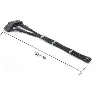 4090 Cavo di prolunga per scheda grafica 12 + 4P Maschio a Pcie8p * 4 Femmina Pcie 5.0 16AWG Adattatore per cavo di rete intrecciato in nylon ad alta velocità