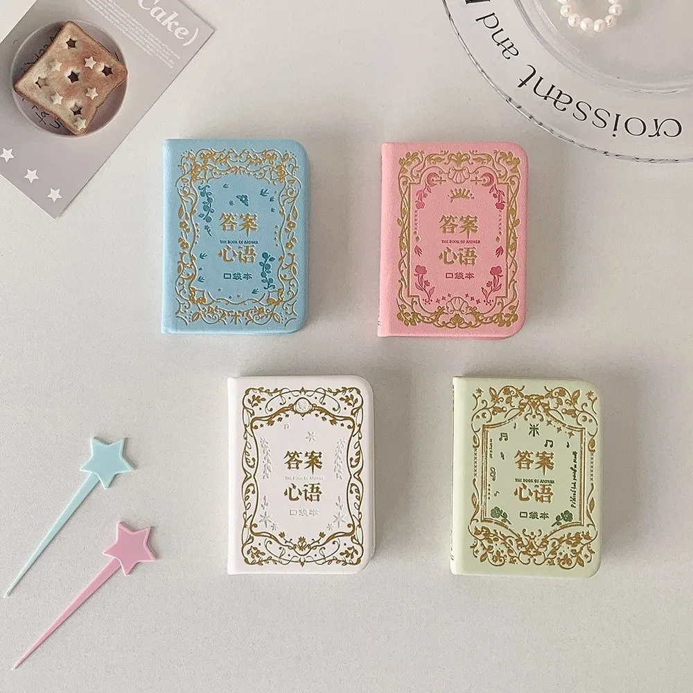 Libro di risposta creativo Libro tascabile Notebook portatile colorato Mini libro di esercizi di parole Ufficio