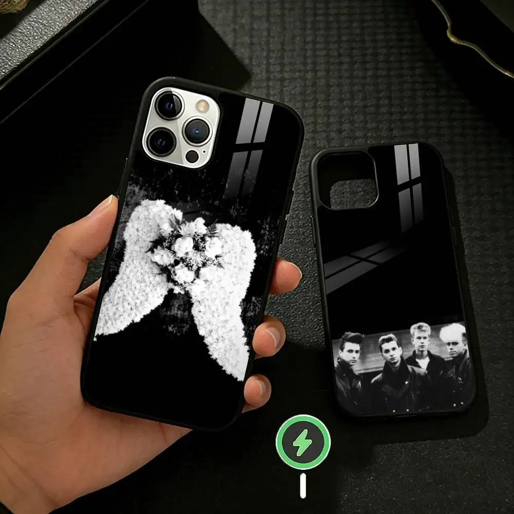 

D-Depeche band M-ModeS Phone Case For iPhone 17 16 15 14 13 12 Pro Max Plus for Mirror Wireless Magnetic Cover