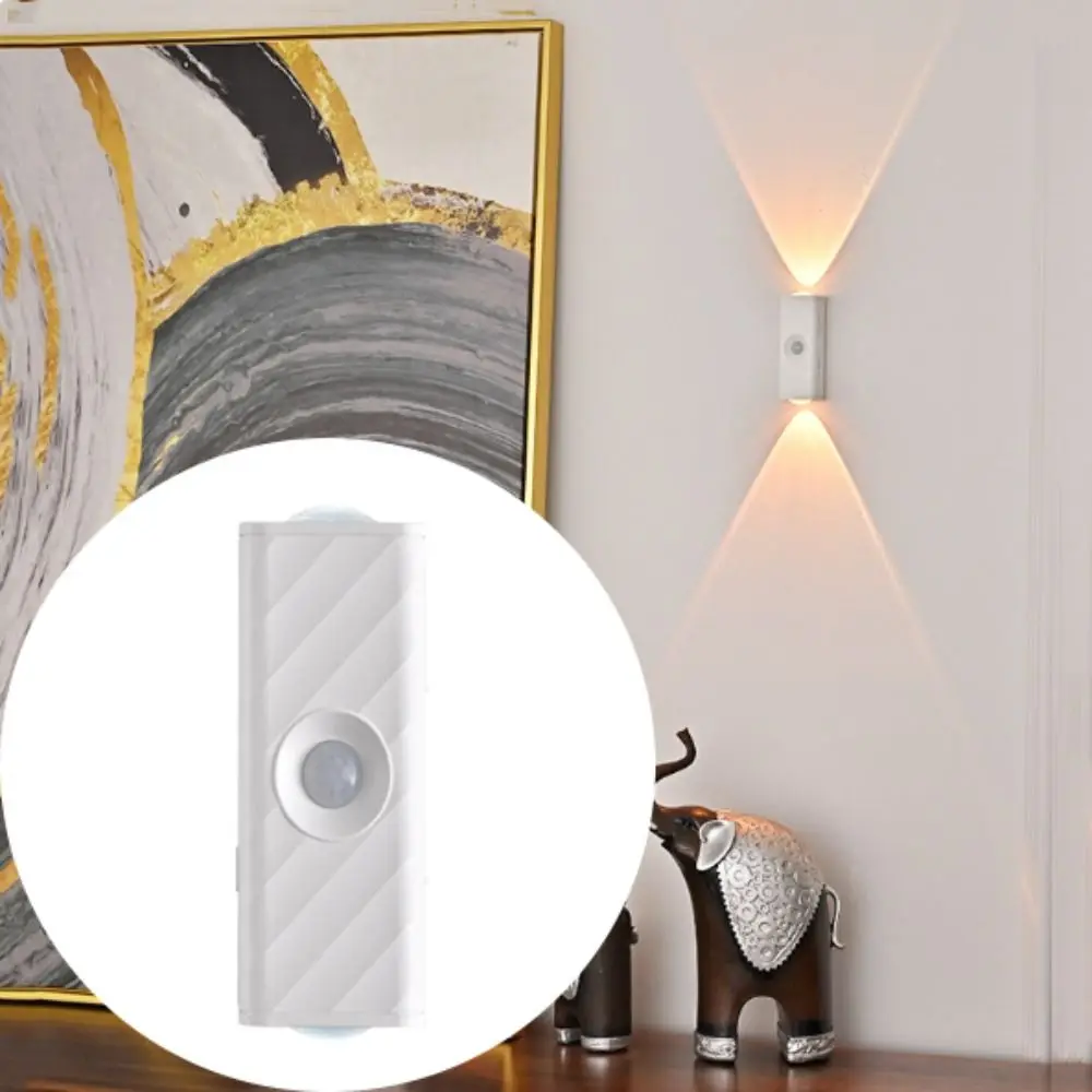 

7-Color Gradient Motion Sensor Wall Lights Battery-Powered Magnetic Mounting Smart Wall Lamp Rechargeable Motion Sensor