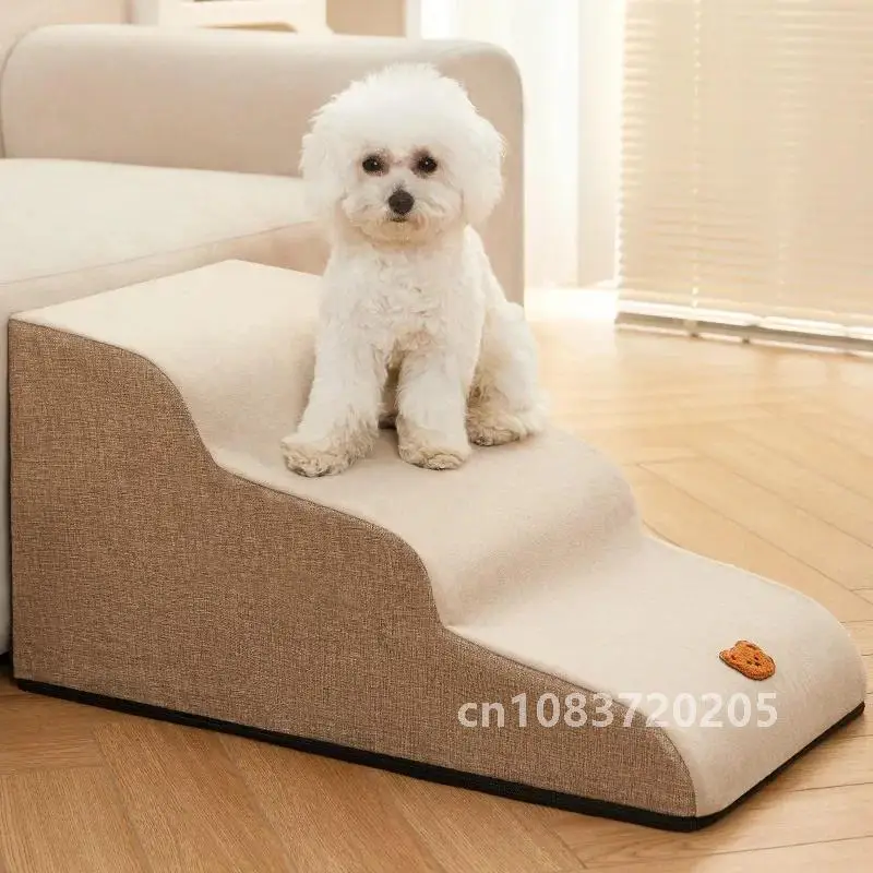 

House Dog 2/3 Steps Stairs For Small Dog Cat Pet Ramp Ladder Anti-slip Removable Dogs Bed Stairs Pet Supplies