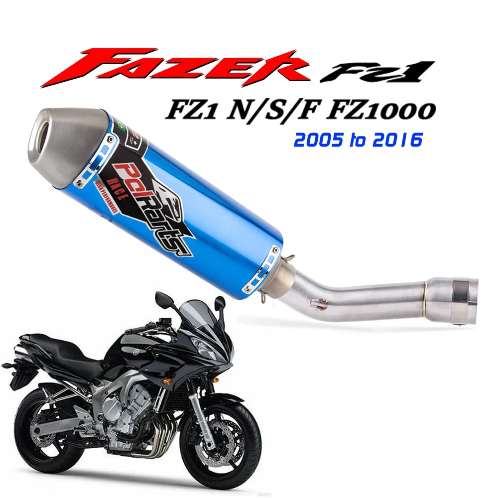 

Motorcycle Exhaust Slip On For YAMAHA FZ1 N F S FAZER FZ1N FZ1000 2005-2016 Motorcycle Exhaust Escape Muffler Middle Link Pipe