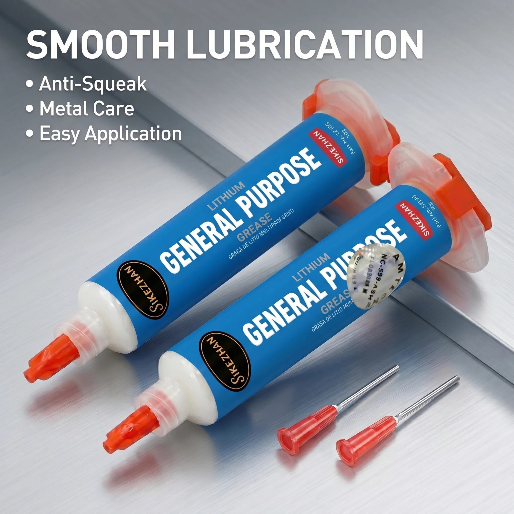 Premium 10g Lithium Grease Syringe with Precision Needle for PC Cooling Fan & Laptop CPU Bearing Maintenance Smooth Quiet Lube