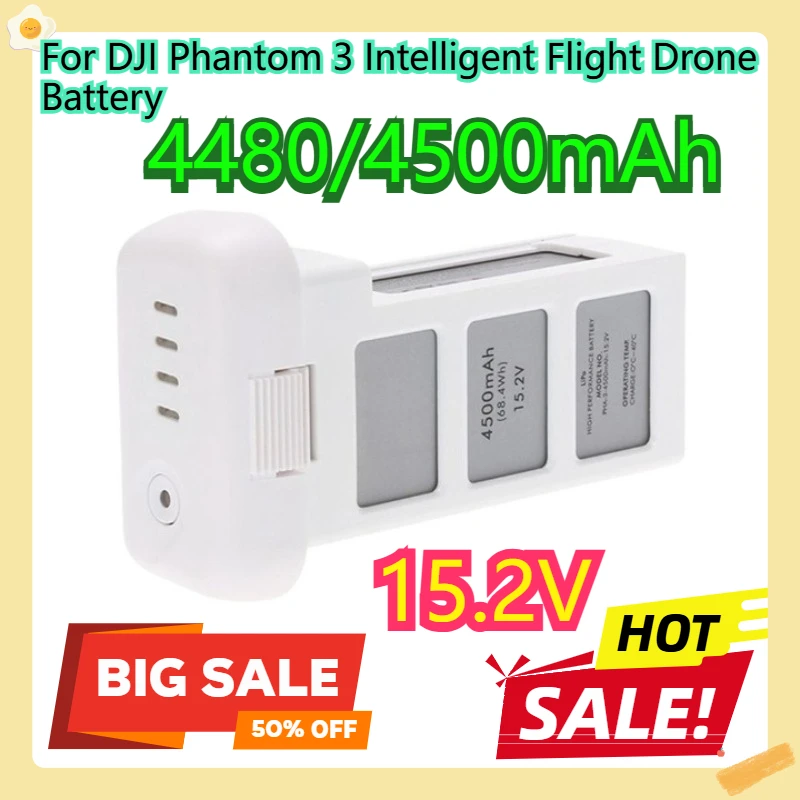 

For DJI Phantom 3 Intelligent Flight Drone Battery 4480/4500mAh