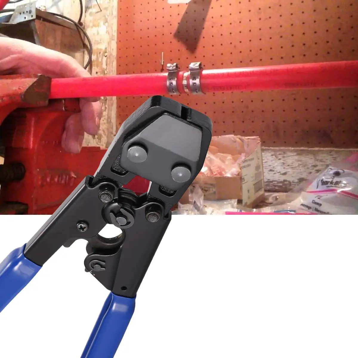 Tpaitlss Pliers PEX Cinch Crimp Crimper Crimping TOOL for Hose Clamps Sizes From pucellas