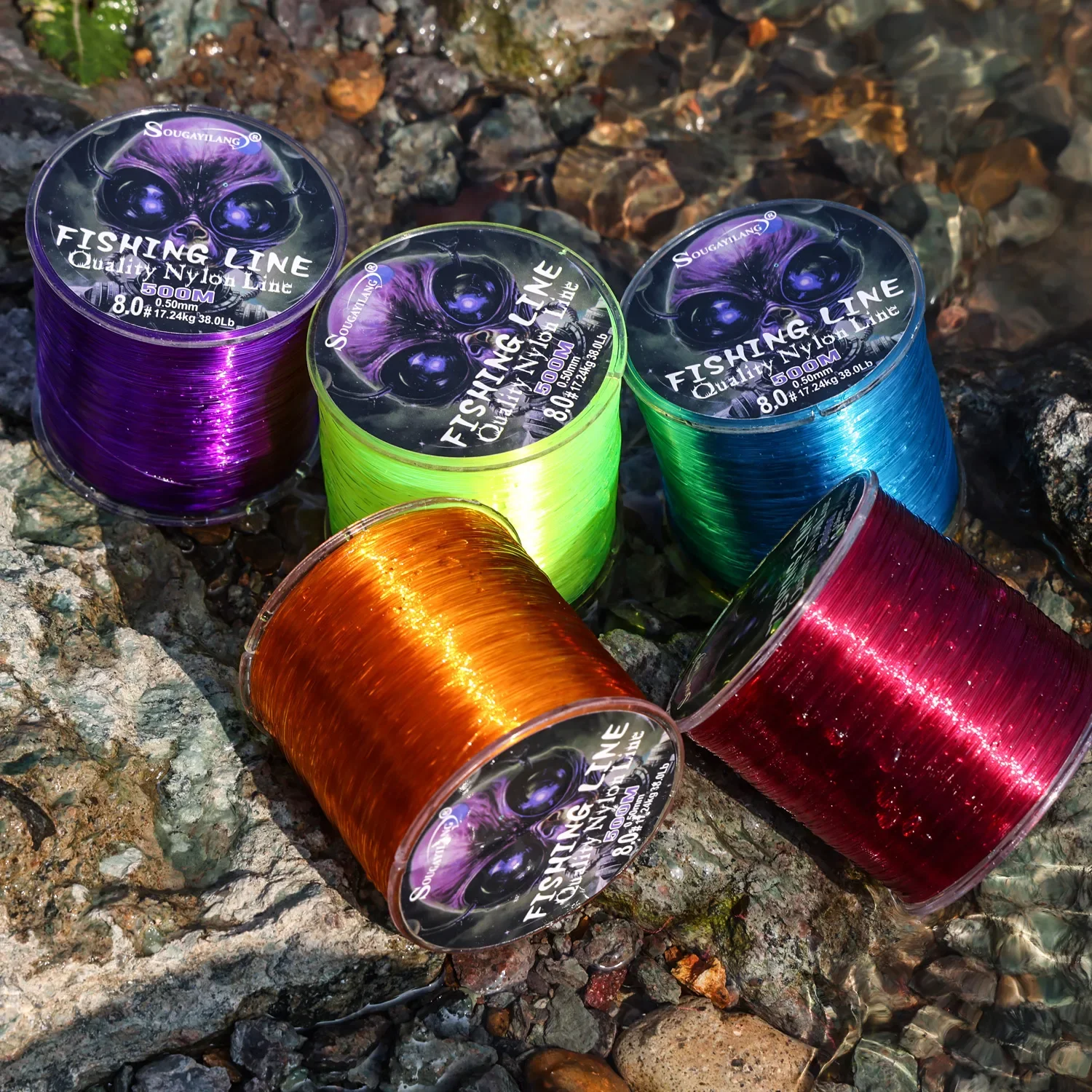 Sougayilang 100/500 m Nylon Angelschnur Drag 7-38LB Nylon Linie Japan Monofilament Süßwasser Linie Pesca Karpfen angeln Zubehör – Detail 12