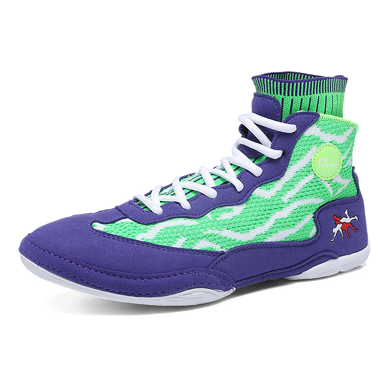

High Top Boxing Wrestling Boots Mens Training Competition Shoes