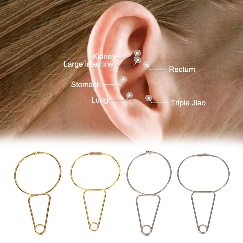 Magnetic Ear Clip Portable Hand Foot Clip Ear Cuff Ears Ringing Stopper Calming BarsTool Ear Pressure Tinnitus Relief