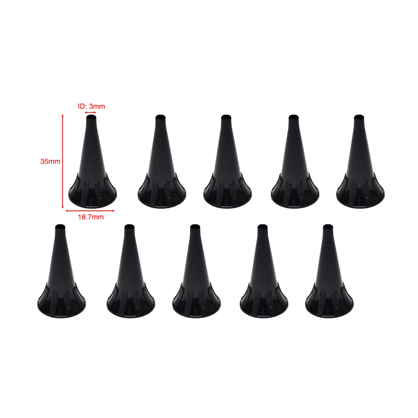 Kit de repuesto de calcetines de oreja desechables para adultos y niños, 10 Uds., para espéculo otoscopio