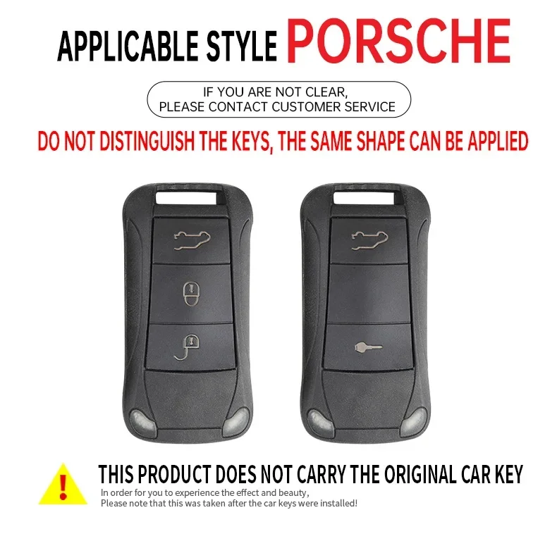 Funda protectora para llave de coche, accesorio para llavero, para Porsche Cayenne GTS Panamera Carrera GT3, 2 y 3 botones