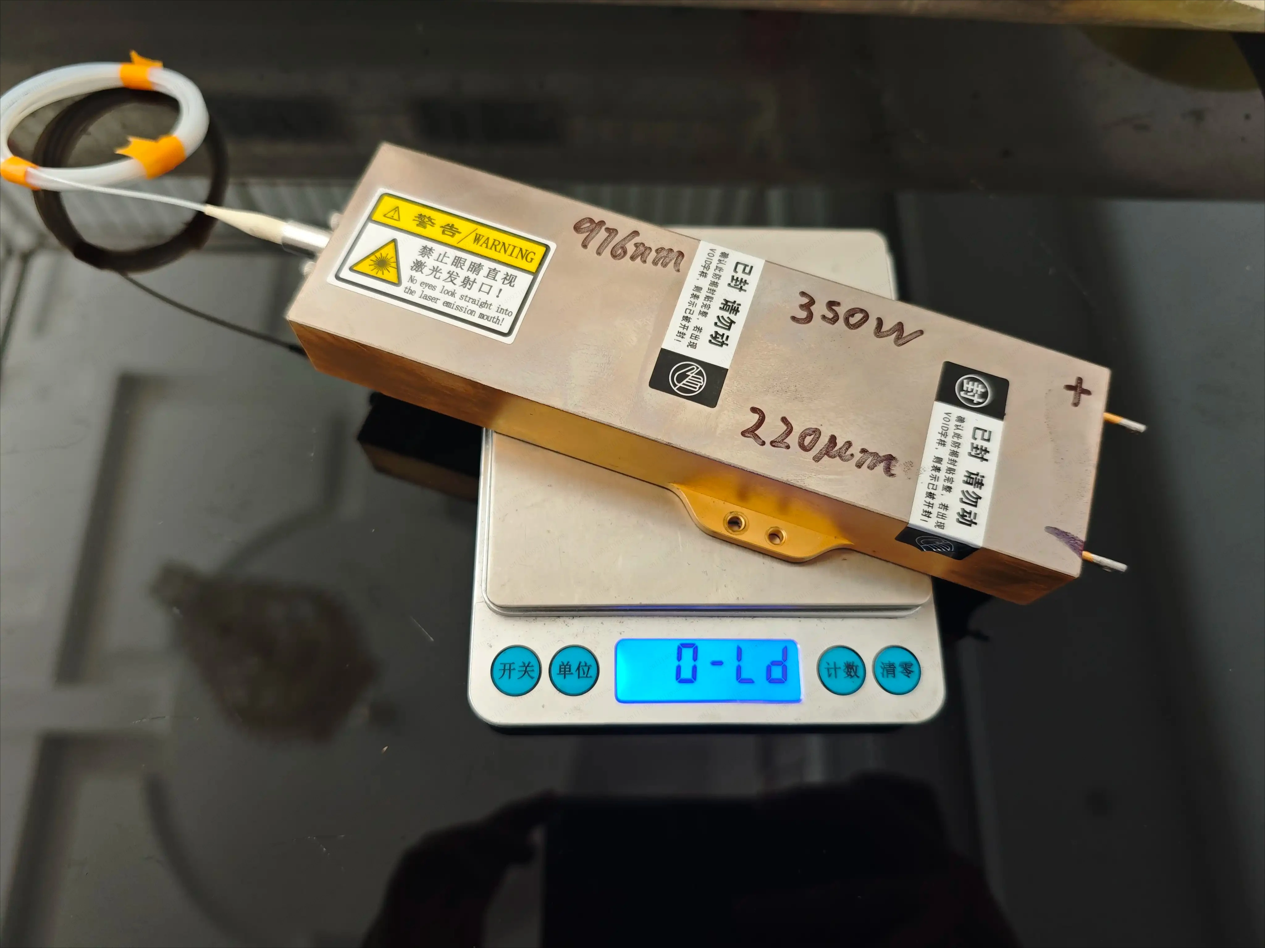 350w  wire diameter 220um disassembly power full 976nm wavelength