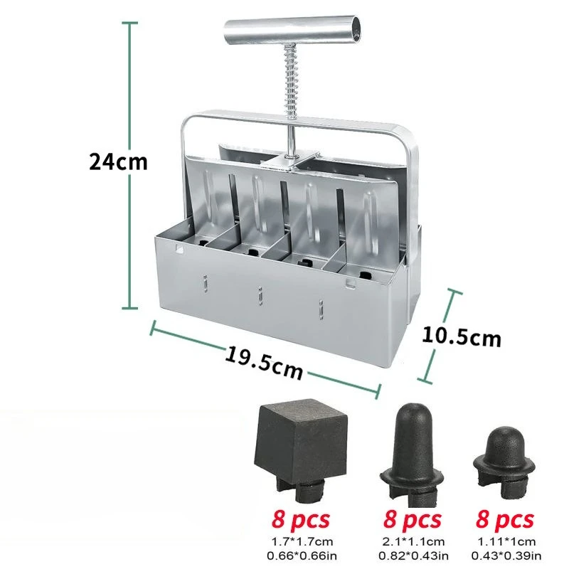 Clod Maker, Manual Double Row Soil Blocker Garden Tools Garden Sowing Tools