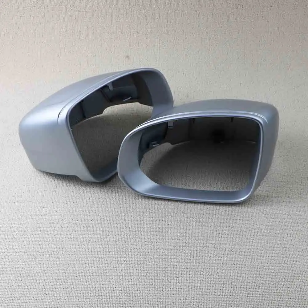 31462674 Pair Mirror Cover Rear View Side Mirror Cap Housing Matt Silver For VOLVO XC60 2018 2019 2021 2022 31462675