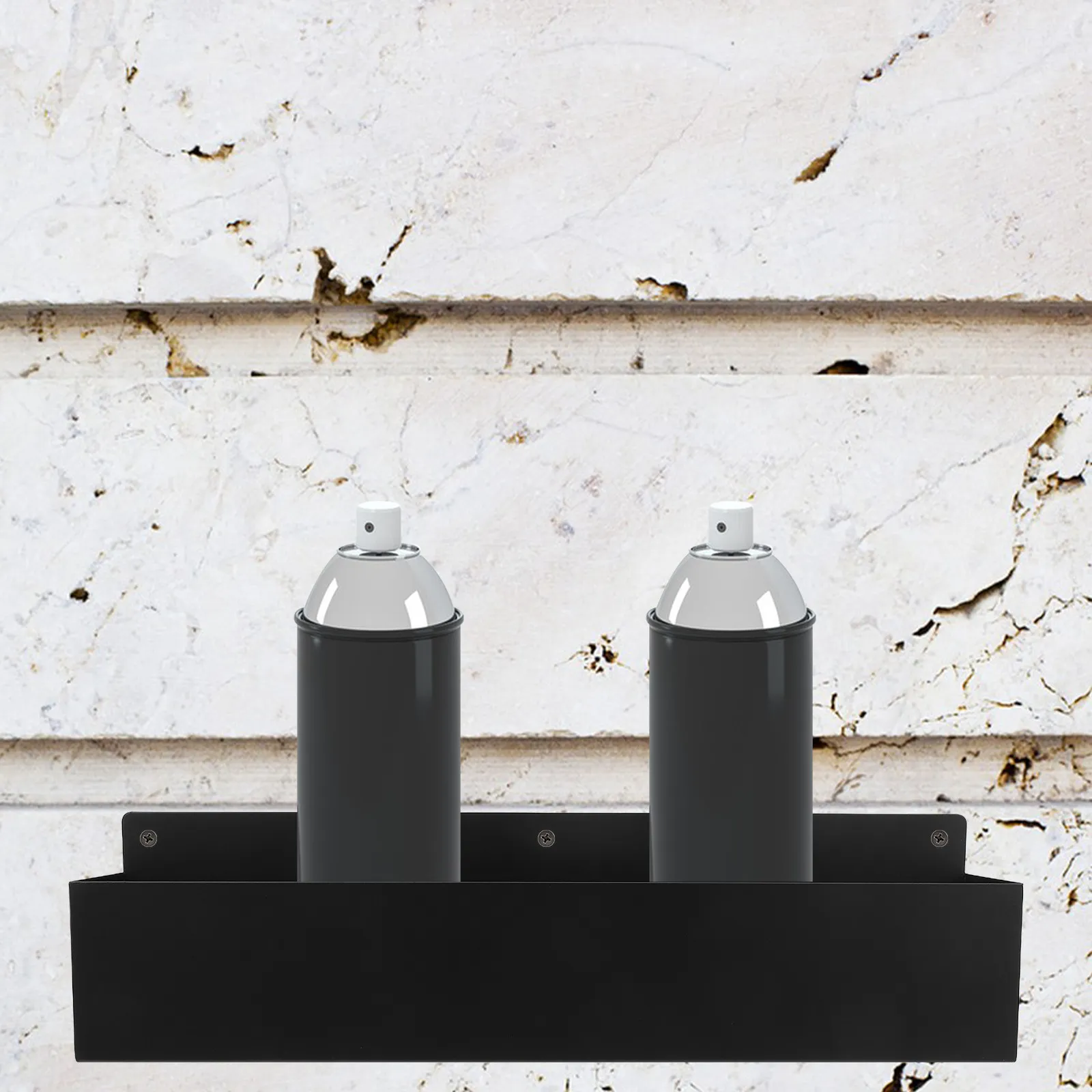 Spray Can Storage Rack Wall Mounted Metal Organizer for Garage Workshop Aerosol Cans Spray Paint Holder Tool Storage Shelf Home