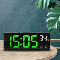 Creative Multifunction Electronic Clock Simple Large Screen Clock Multi Group Alarm Clock Student Clock