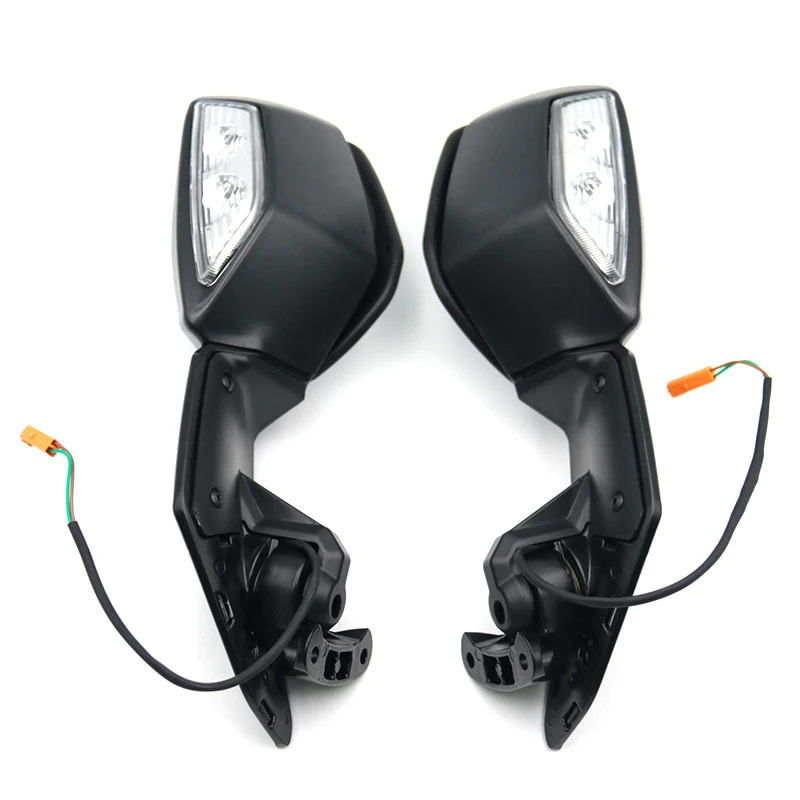 

SH-718 Motorcycle Rearview Mirror with Light Turn signal Reversing Mirror Large Displacement Sports Car Reflector
