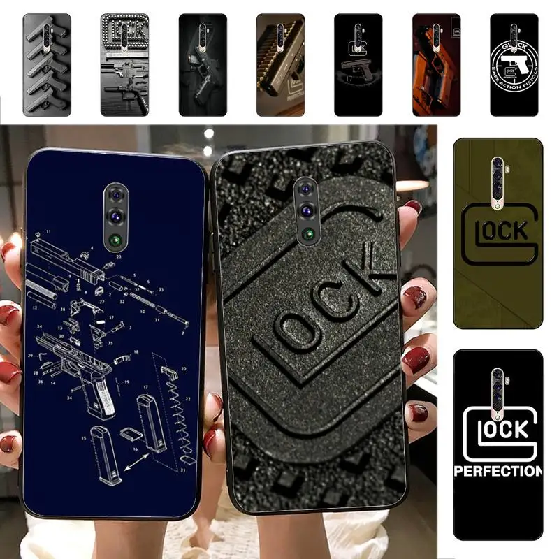 Glock Handgun Phone Case for Vivo Y91C Y11 17 19 17 67 81 Oppo A9 2020 Realme c3