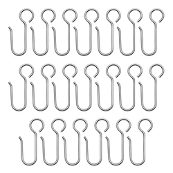 Handy Curtain Accessories Metal Curtain Track Install Hooks S Shaped Stainless Ceiling Shower Curtain Decoration Hooks