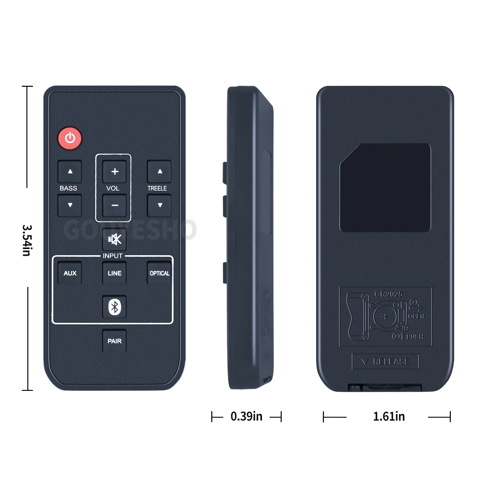 New NC300 NC300UH Replace Remote Control For Sanyo Soundbar FWSB405FP FWSB405FA