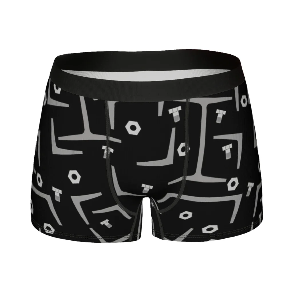 Steel Beam Engineer Pattern  Underpants Homme Panties Men's Underwear Comfortable Shorts Boxer Briefs