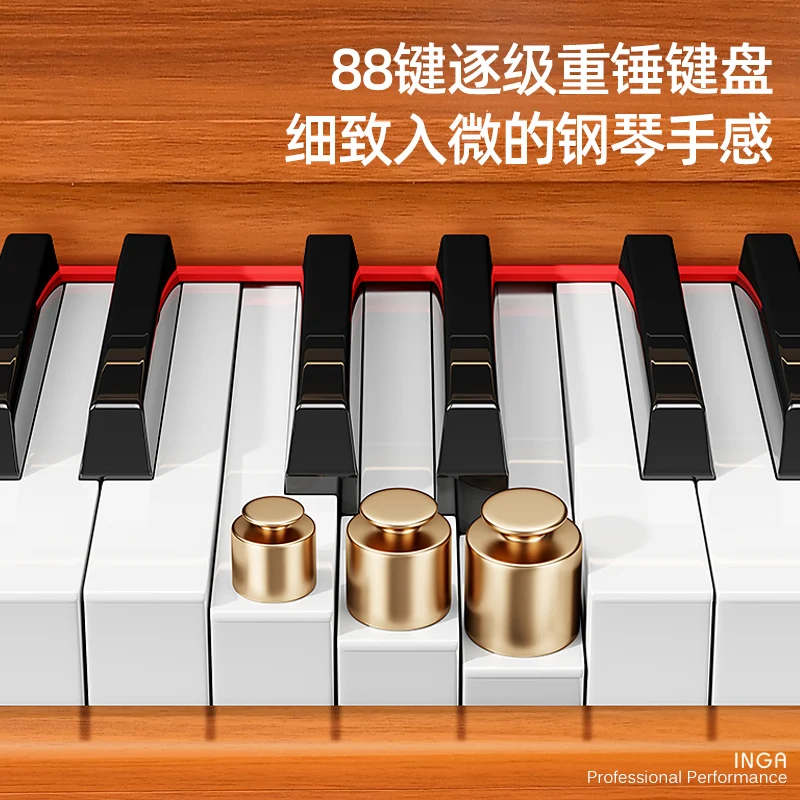 Multi-Functional Desk Electric Piano 88 Keys Weighted Home Use Drawer-Type Smart Piano