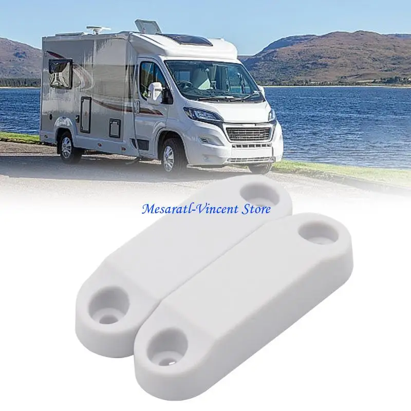 A70F Hatches Latches Versatile White Door Catches Simple Screw Installation for Recreational Vehicles & Boats