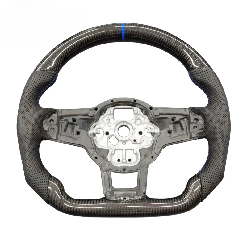 For Golf 7 GTI Modified Carbon Fiber Steering Wheel With Horn Shell