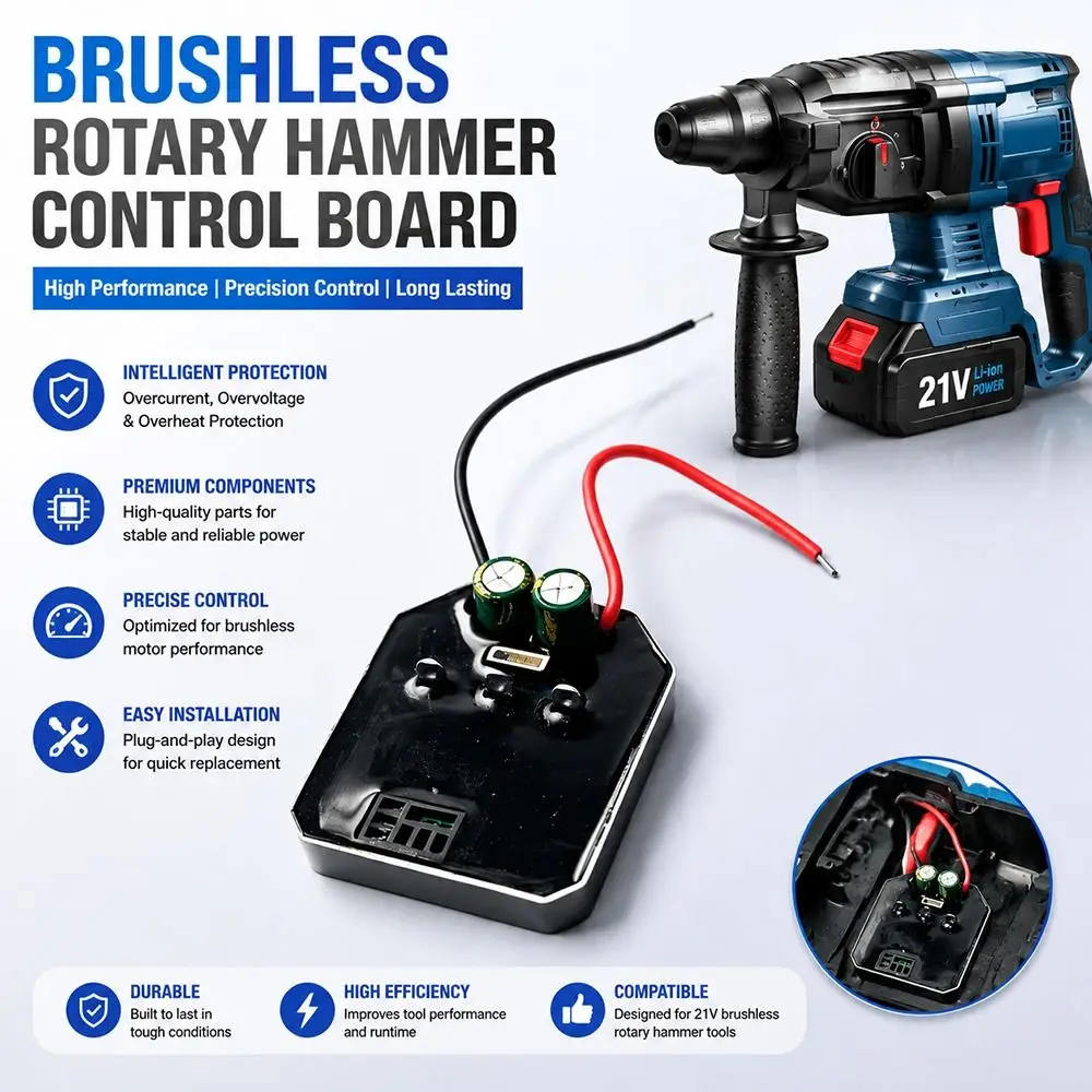 6/8 Pin Connector Hammer Control Board Lithium Switch Universal Fit Brushless Hammer Controller Control Motherboard
