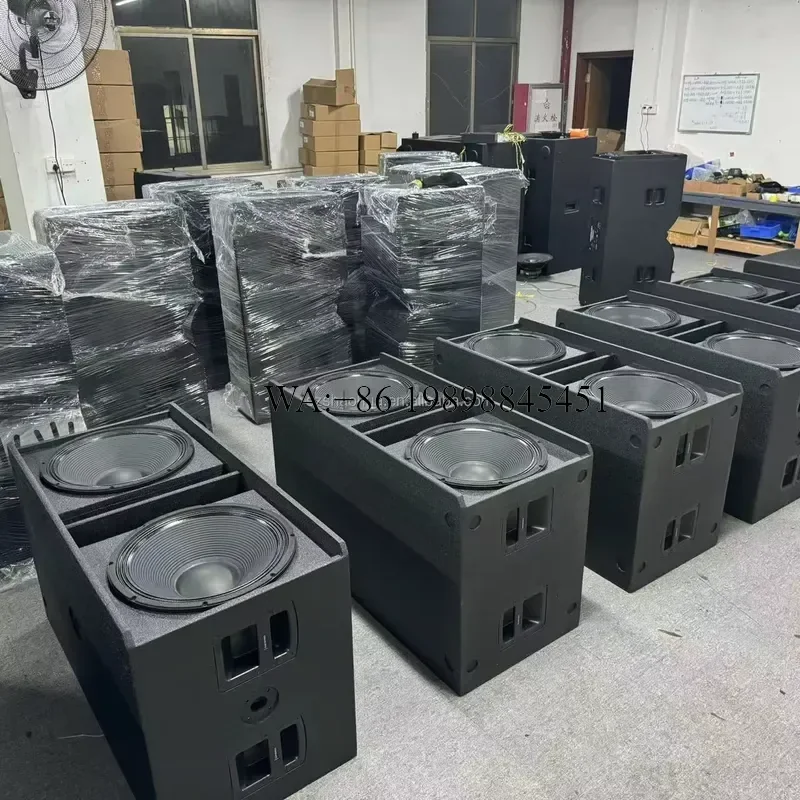 WMWMNU Sub 8008-AS Subwoofer Active Double 18 Inch Subwoofer With HDL 6-A Powered Line Array Speaker Pro Sound System