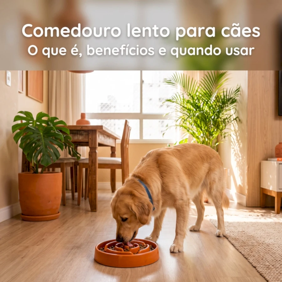 Comedouro lento para cães: o que é, benefícios e quando usar