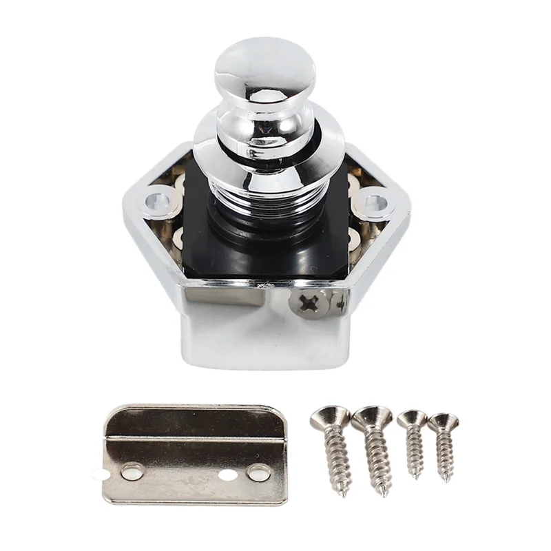 

40 Pcs Push Button Keyless Lock Latch Cupboard Caravan Lock For RV Drawer Cabinet Doors Thickness 15-27Mm-AT36