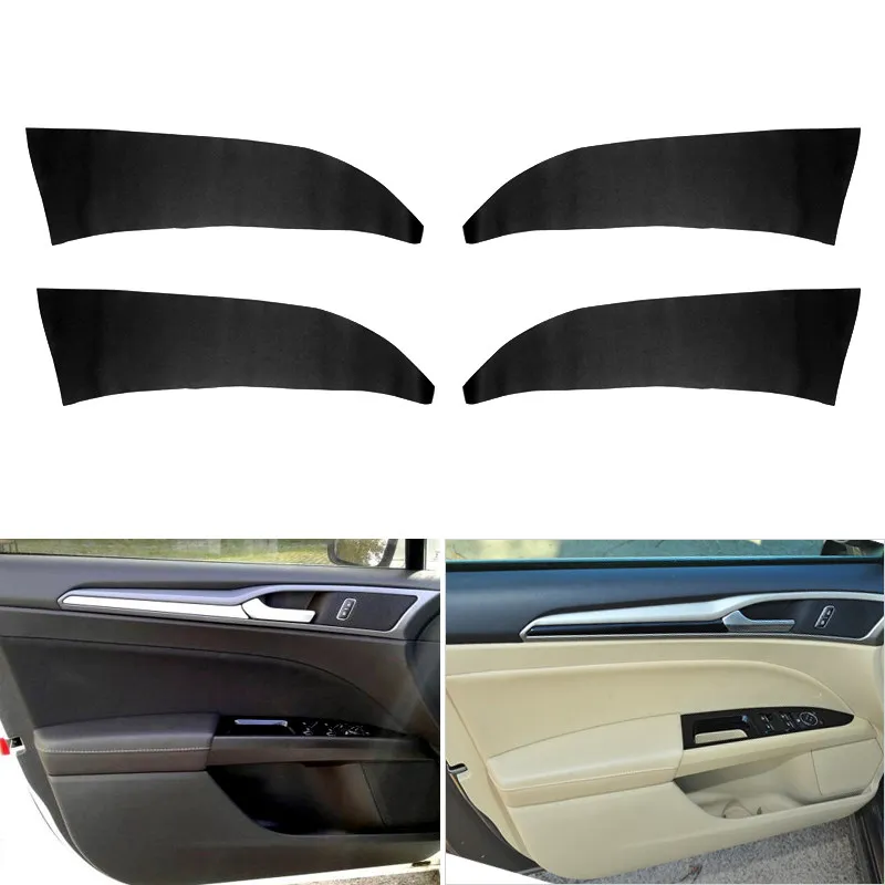 

4pcs Microfiber Leather For Ford Mondeo MK5 2014 2015 2016 2017 2018 Car Interior Accessories Doors Panel Cover Protective Trim