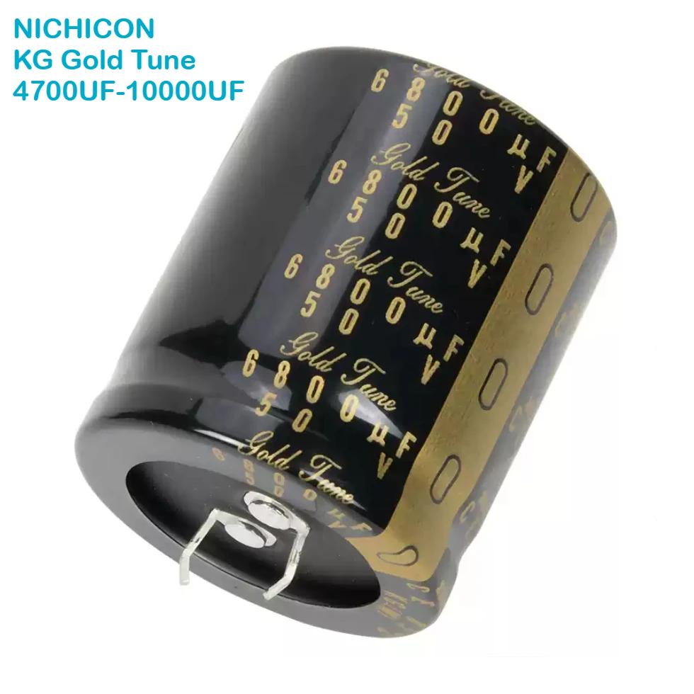 2PCS nichicon LKG TYPE-II 4700UF 6800UF 10000UF 25V 35V 50V 63V Gold tune Audio filter electrolytic Capacitor  KG free shipping