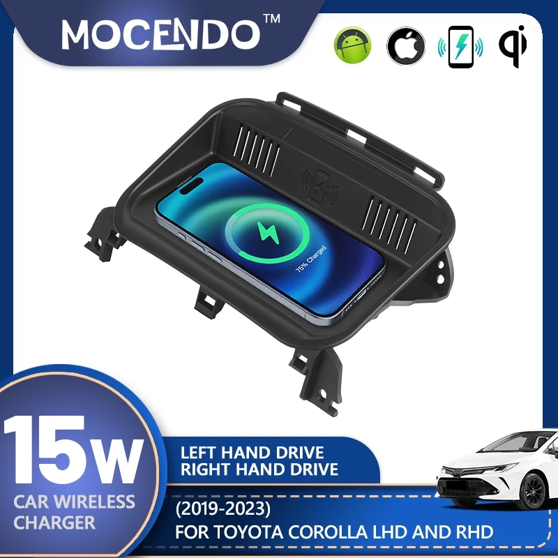 For Toyota Corolla Levin 2019-2023 Car wireless charger 15w center console phone charger fast charging plate charging holder
