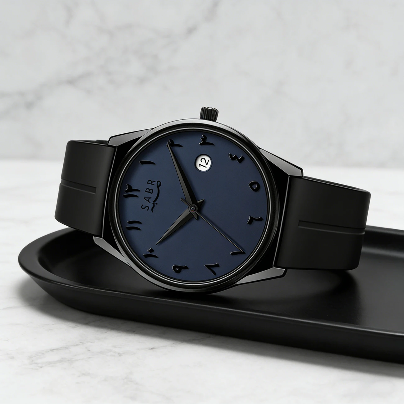 

Мужские классические кварцевые часы SABR с модным силиконовым ремешком, арабским цифровым циферблатом, в деловом повседневном стиле