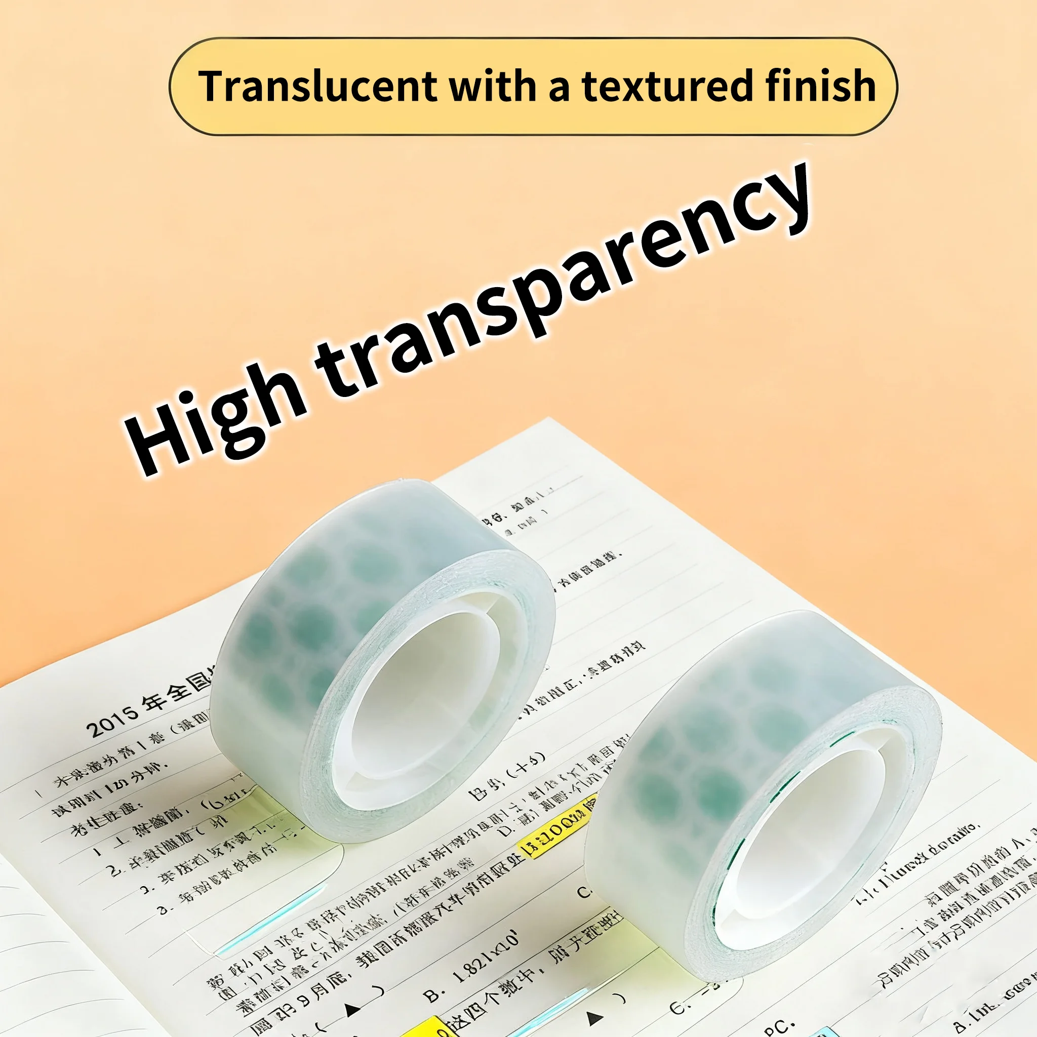 14 ROLLS 10mm*13M High-End Transparent Tape Easy-Tear Invisible Student Stationery for Everyday Use Wholesale Pricing