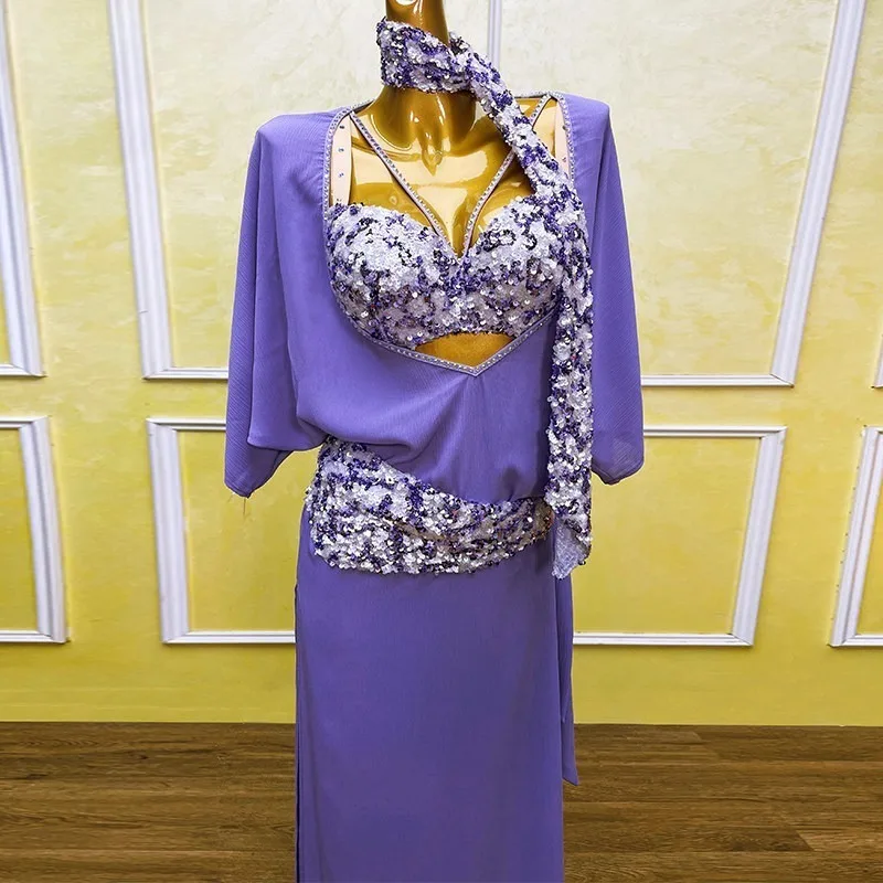 

customized belly dance performance costume female 2026 new set dance practice costume new WZY280