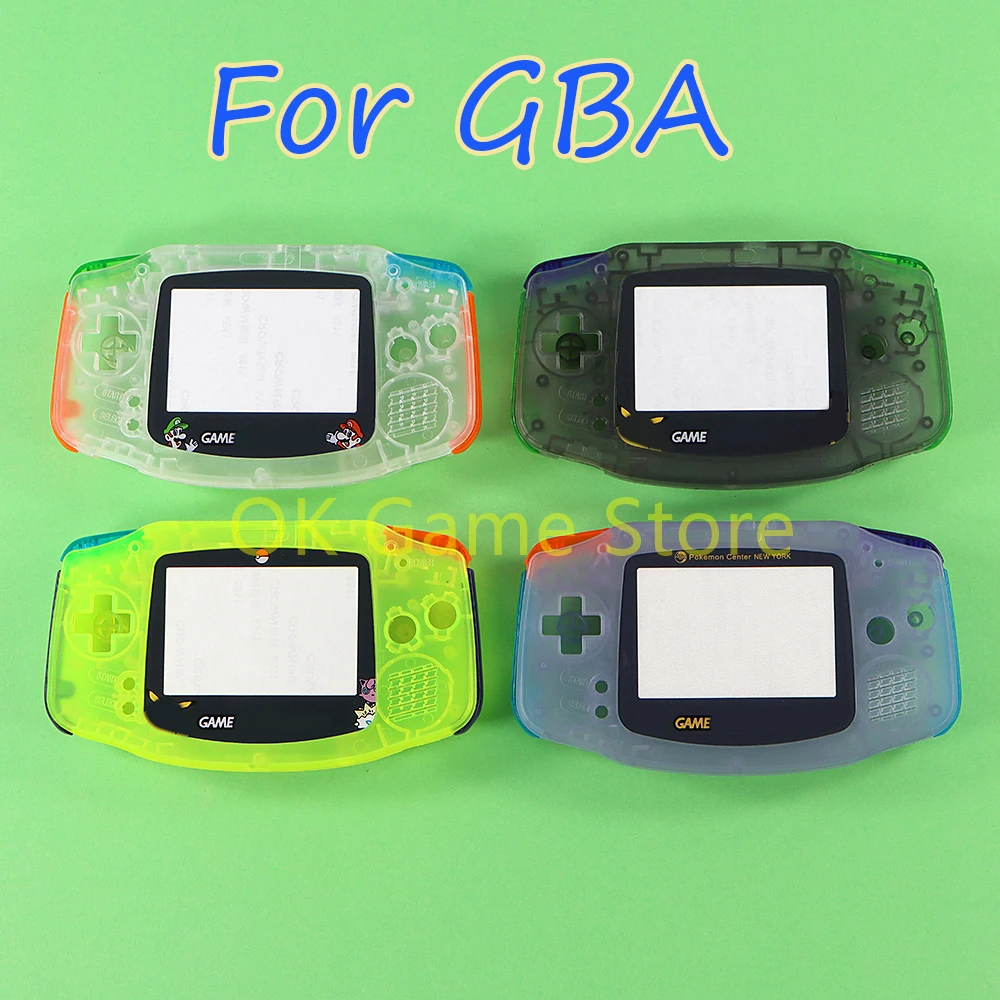 1set Dreamy Full Set Housing Shell cover case For Game Boy Advance Console host Shell with conductive rubber pad buttons FOR GBA