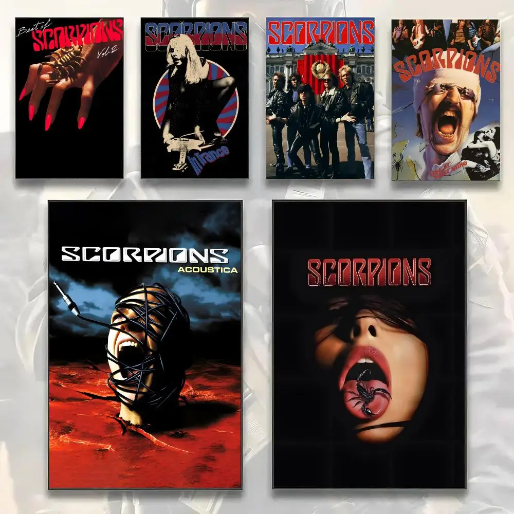 Classic Popular Band  S-Scorpions Painting Calligraphy Modern Canvas Wall Art Prints for Living Room Decor | Wall Decals