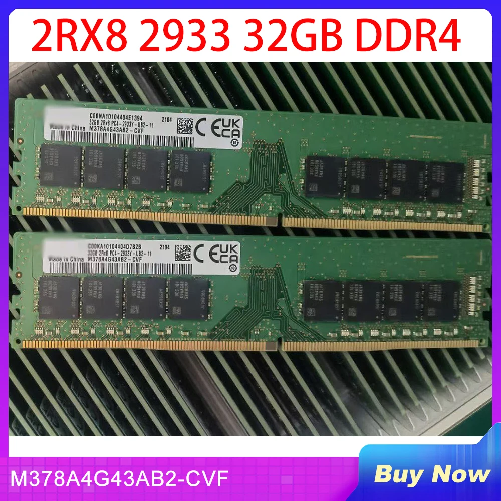 

1 PCS Desktop Memory DIMM RAM For Samsung 2RX8 2933 32GB DDR4 PC4-2933Y M378A4G43AB2-CVF