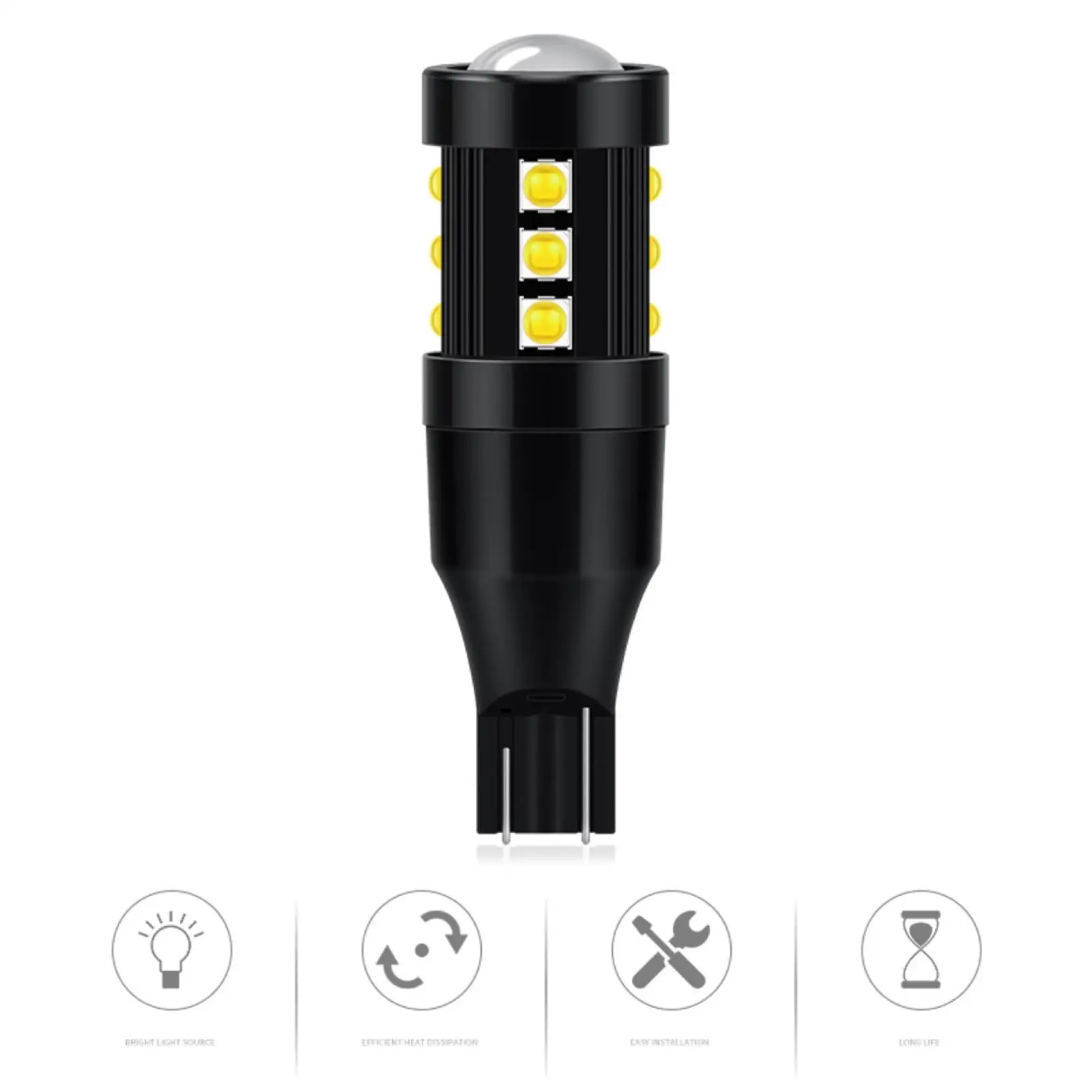 2xAuto LED Bulb Reverse Light Super Bright Side Marker Fit for Yard Boat