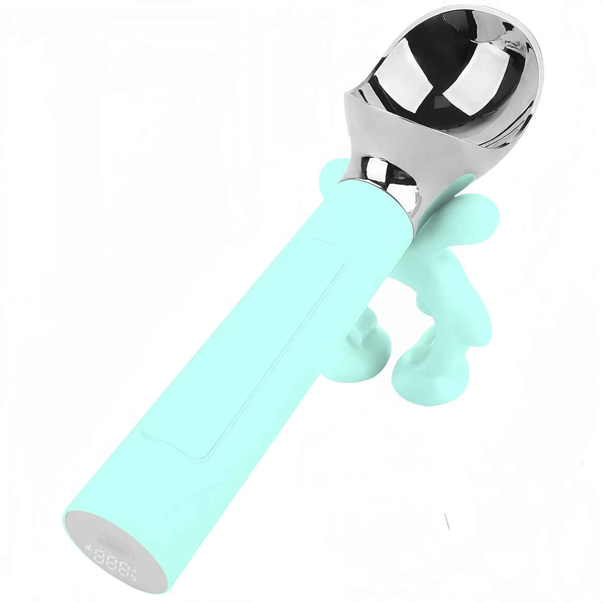 

Rechargeable Ice Cream Scoop with Heated Zinc Alloy Head and LED Display for Effortless Scooping of Hard Ice Cream
