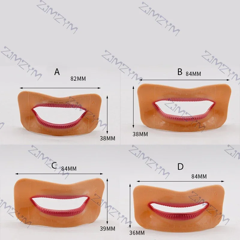 مختبر تجميل الأسنان ، فحص الشفاه ، ترتيب الأسنان ، تأثير الوهم الداخلي ، شكل فم مختلف ، 4 *