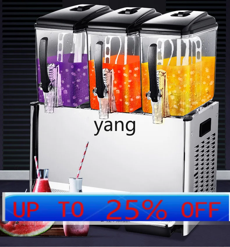 lmm beverage machine commercial hot and cold three-cylinder soy milk cold drink stall buffet juicer