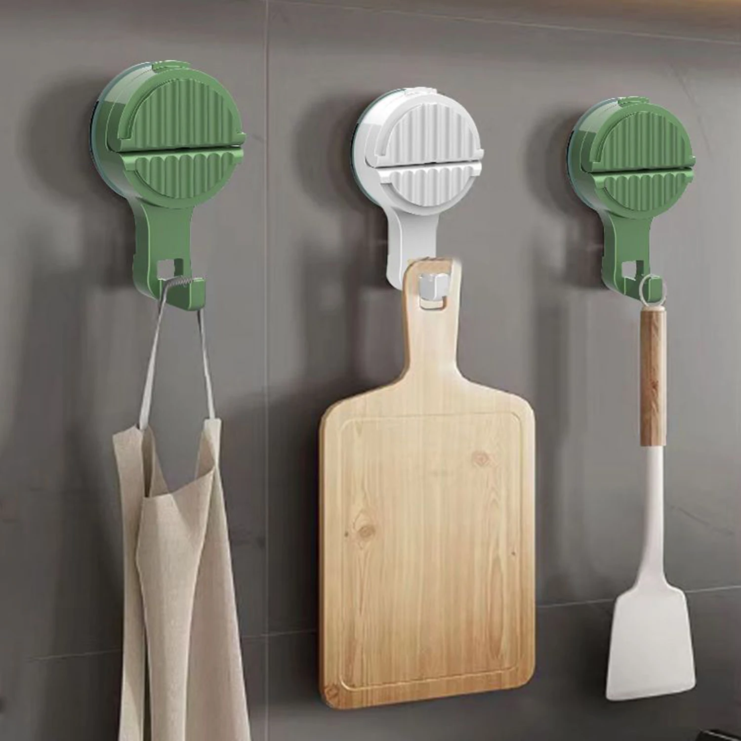 1pcs Punch Free Traceless Strong Vacuum Suction Cup Hook Multi-purpose Towel Racks Key Holder Bathroom Kitchen Accessories