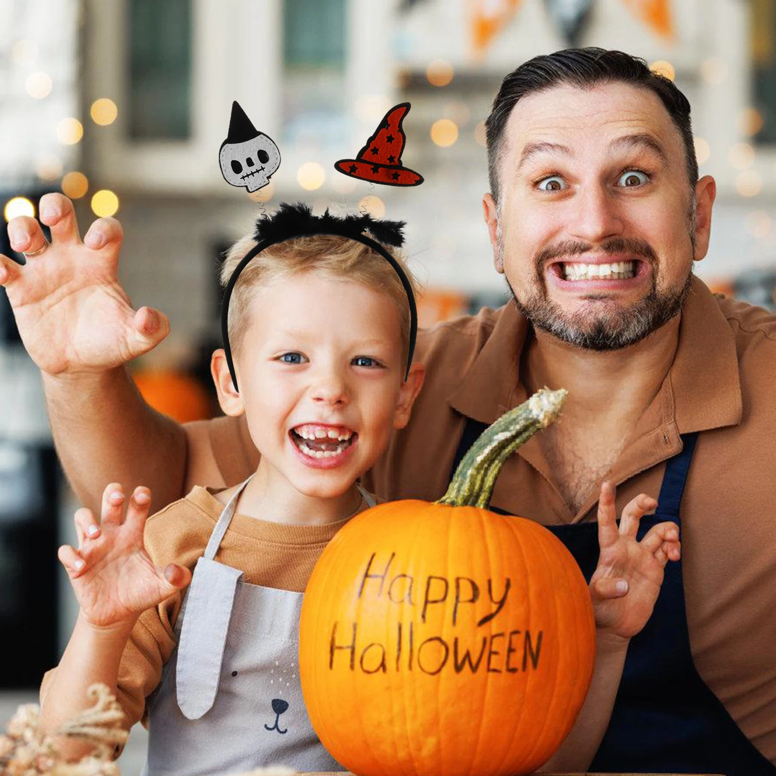 

Halloween Skull Head Headband Party Costume Prop Accessory Multi-Occasion Reusable Halloween Skull Head Headband