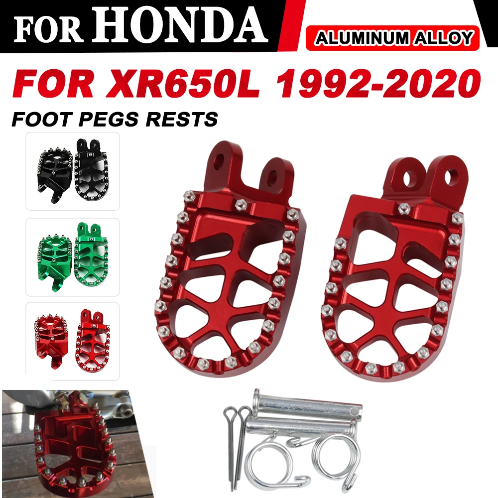 

Footrest Footpegs Foot Pegs Rest Pedal For HONDA XR650L XR 650L 650 L 1992 1993 1994 1995 -2018 2019 2020 Motorcycle Accessories