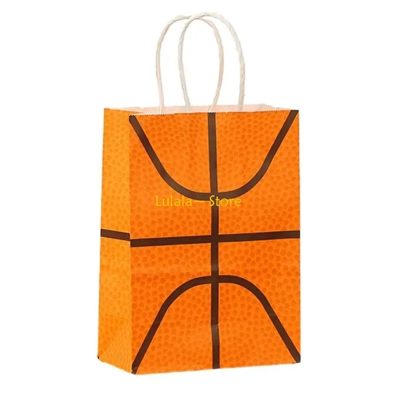 مجموعة أكياس ورقية لكرة القدم Y4QA مكونة من 12 حقيبة هدايا لكرة القدم للأطفال وحفلات أعياد الميلاد وحفلات كرة القدم المدرسية #3